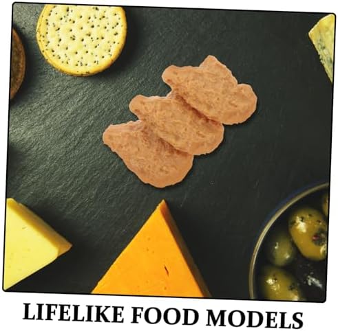 3pcs Lifelike PVC Chicken Models Realistic Food Props