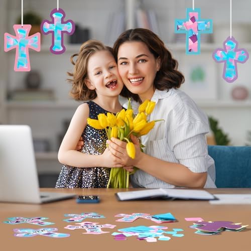 Tinlade 24 Piece Religious Cross Crafts DIY Kit