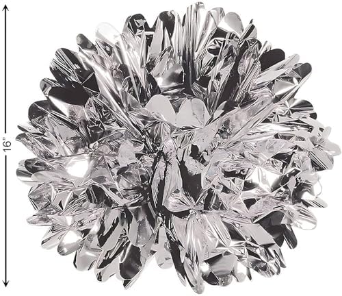 Fun Express Metallic Silver Fluff Balls 16 3 Pack