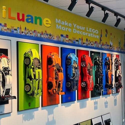 iLuane Display Wallboard for Lego Technic Ferrari Daytona SP3 42143