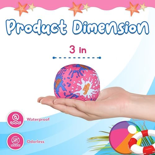 4Es Novelty 12 Pack 3 Inch Water Splash Balls