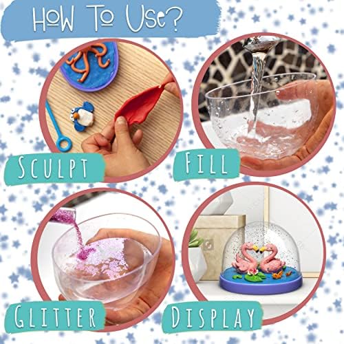 Kipipol Snow Globe Kit for Kids 4-8