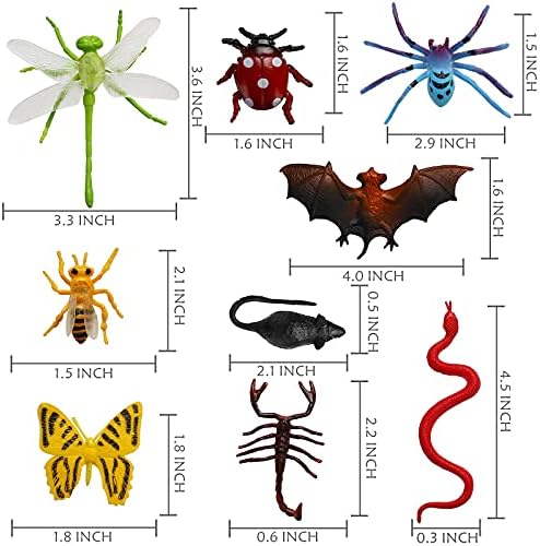 73 Piece Realistic Plastic Mini Bugs Playset
