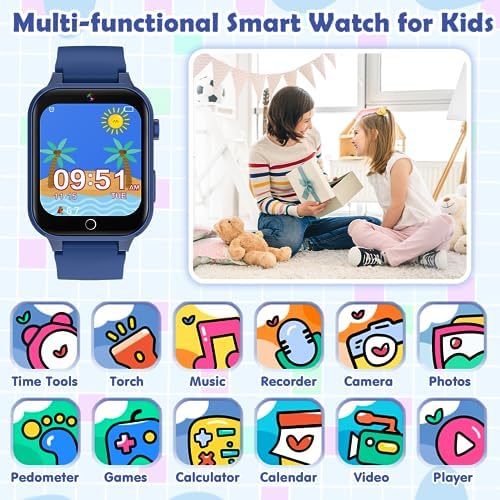 Smart Watch for Kids with 26 Puzzle Games and HD Camera