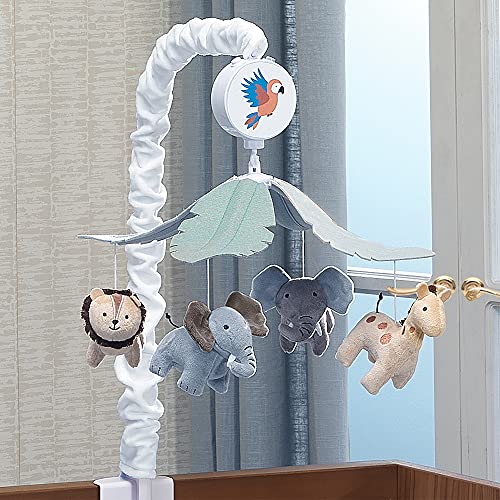 Lambs Ivy Jungle Friends Musical Crib Mobile Soother Toy
