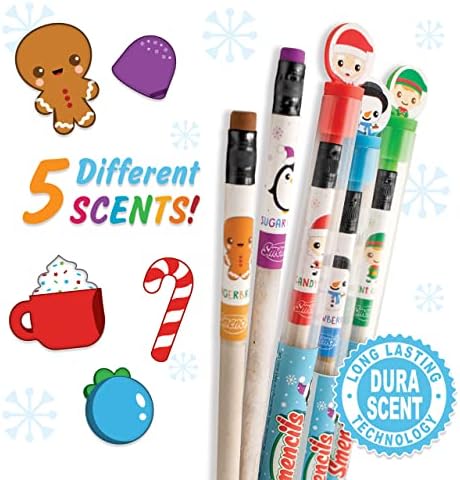 Scentco Holiday Smencils 2 Pack - Scented Pencils for Kids