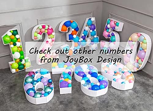 Mosaic Balloon Frame Numbers 2 Pre-Cut Foam Board Birthday Backdrop