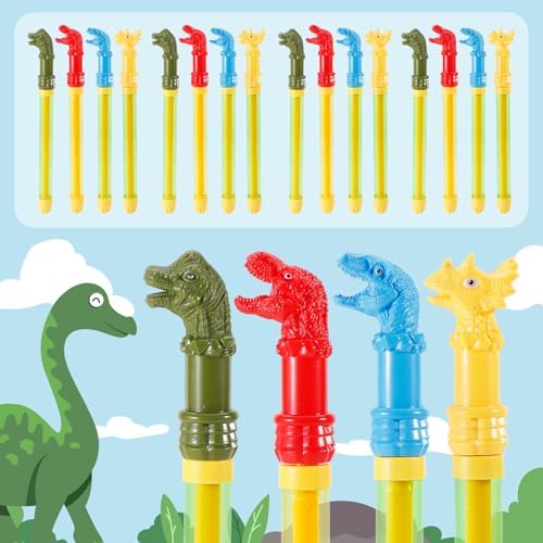 20 Dinosaur Water Gun Set for Kids Pool Play