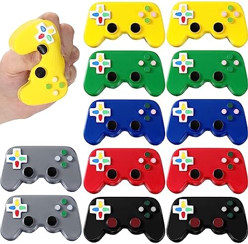 Wettarn 12 Pcs Video Game Shaped Stress Toys