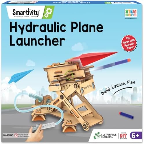Smartivity Hydraulic Airplanes Darts Launcher STEM Toy for Kids 6-14 Years