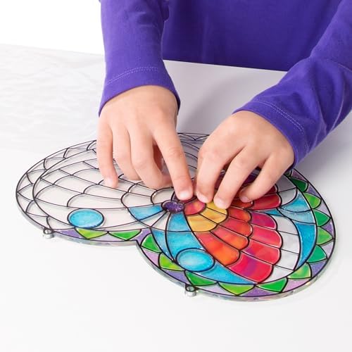 Melissa Doug Butterfly Stained Glass Sticker Kit