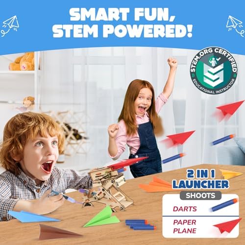 Smartivity Hydraulic Airplanes Darts Launcher STEM Toy for Kids 6-14 Years