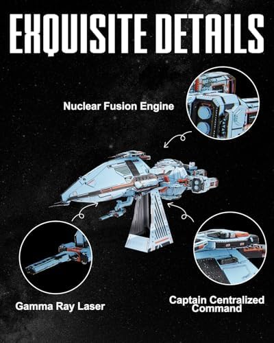 Piececool 3D Metal Puzzle Spaceship Kit for Adults