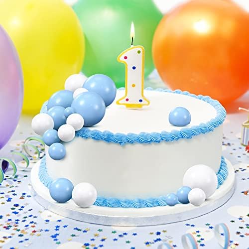 Jetec 66 Pcs Mini Balloon Sticks Cake Decorations