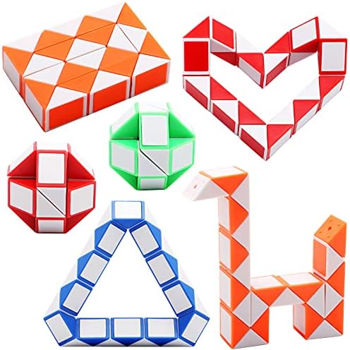 24 Pack Magic Speed Cubes Snake Puzzle Toy