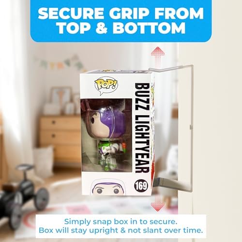 12-Pack Acrylic Floating Shelves for Pop Figures