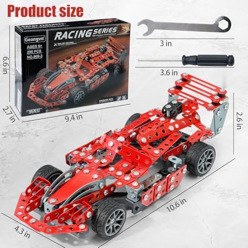 Red F1 Racing Car Metal Model Kit