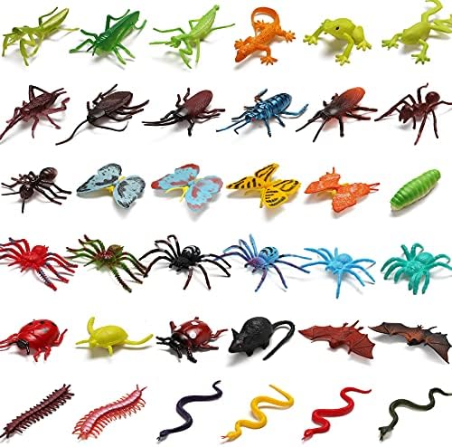 73 Piece Realistic Plastic Mini Bugs Playset