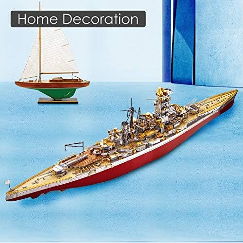 Piececool 3D Metal Battleship Puzzle Kit Kongou Warship 350 Pieces Adult DIY Craft