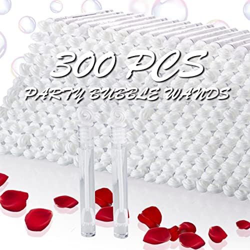 300 Pack Mini White Bubble Wand Party Favors