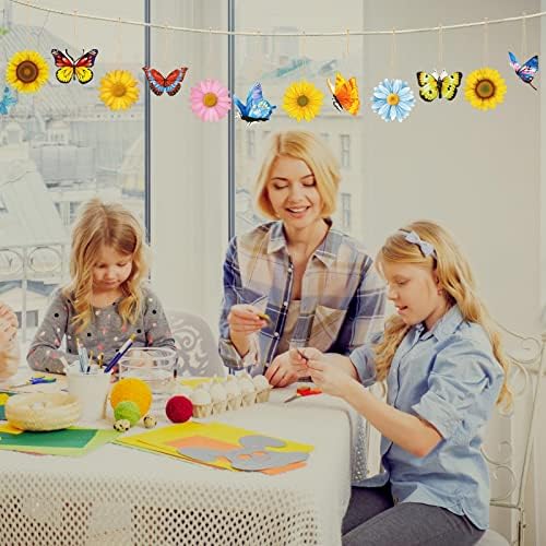 40 Pcs Wood Hanging Spring Decorations for Party