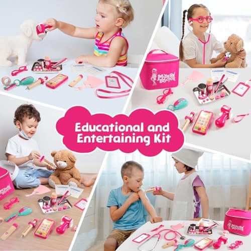 Sundaymot Doctor Kit for Girls and Toddlers 3-5