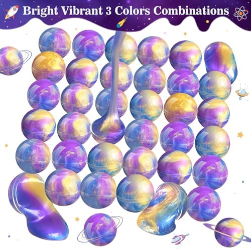 24 Pack Galaxy Slime Party Favors for Kids