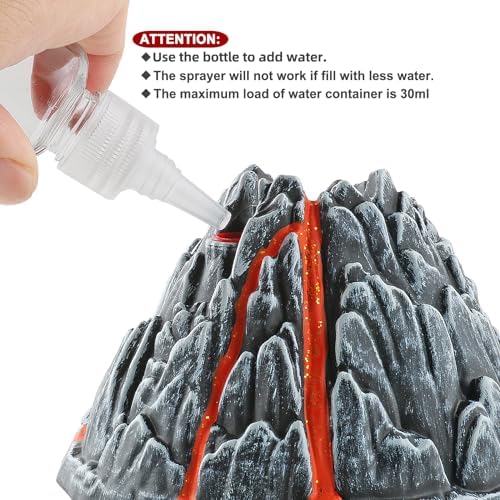 Dinobros Volcano Toy for Kids 3-5 Mist Spouting with Dinosaur Sounds