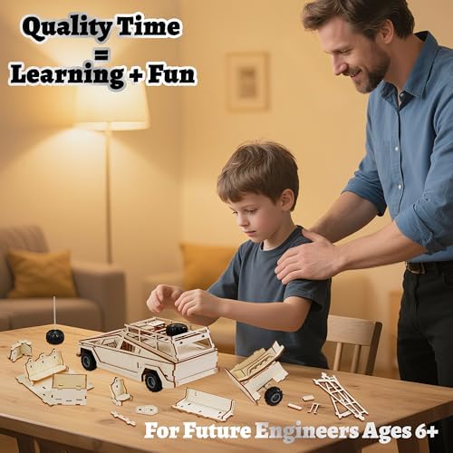 Cyber Truck 3D Wooden Puzzle Kit - 92 Pieces