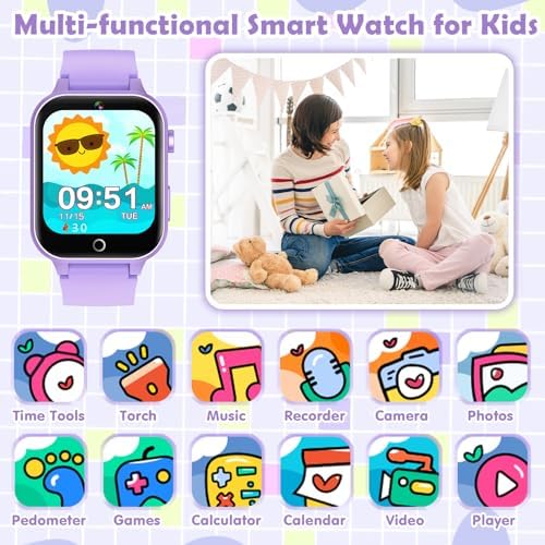 Kids Games Watch with 26 Puzzle Games and HD Camera