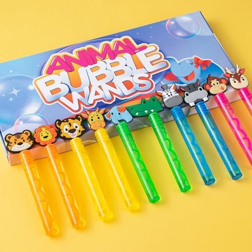 Jungle Safari Bubble Wand Set 20Pcs for Kids
