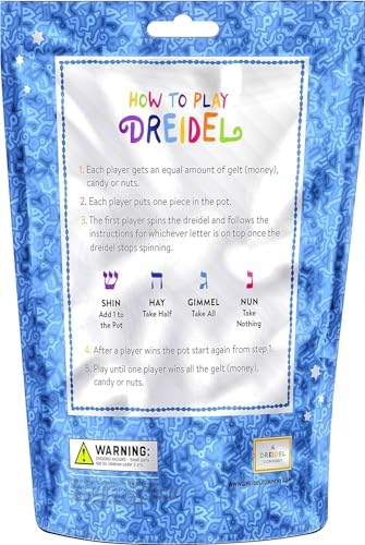 The Dreidel Company Hanukkah Wood Dreidel 1000-Pack