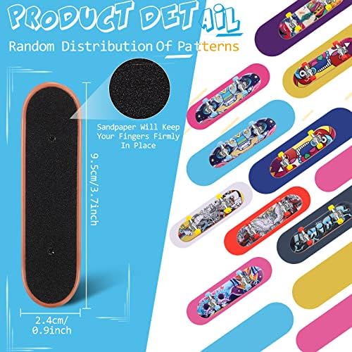 Civaner 10 Pack DIY Finger Skateboard Kit with Accessories