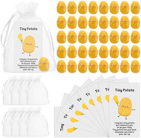 Huwena 30 Piece Potato Gift Set with Cards and Organza Bags