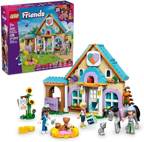 LEGO Friends Vet Clinic with Horse 3 Minidolls and Animals