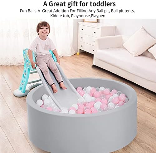 STARBOLO 100pcs Crush Proof Ball Pit Balls Pink
