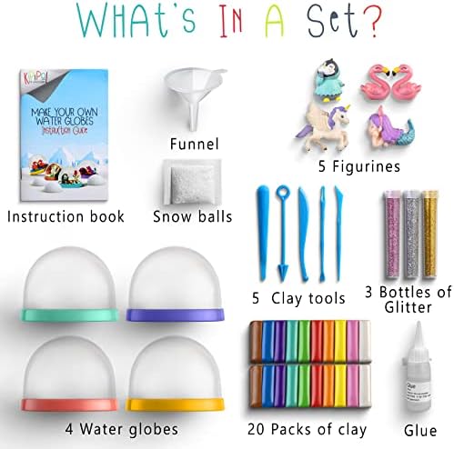 Kipipol Snow Globe Kit for Kids 4-8