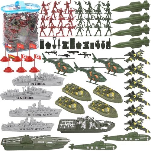 3 Otters 360PCS Army Men Military Set