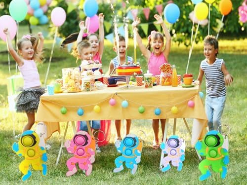 24 Packs Bulk Spaceman Mini Pop Fidget Toys