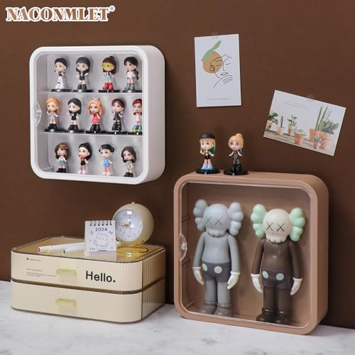 Clear LED Display Case for Collectibles with 3-Layer Storage