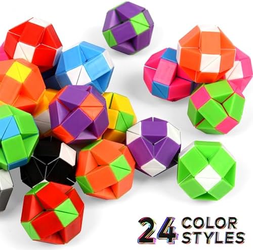 26 Pack Magic Snake Cube Puzzle Toy for Kids