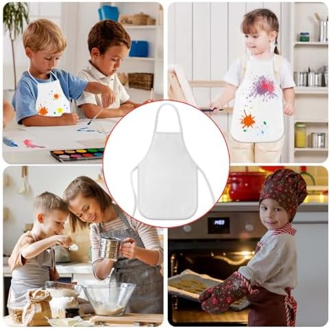 KUUQA 24Pcs Kids Painting Aprons Art Smock for Classroom and Party