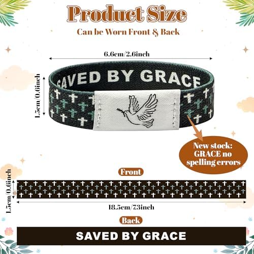 NFC Bible Verse Bracelet Set for Men Women Kids