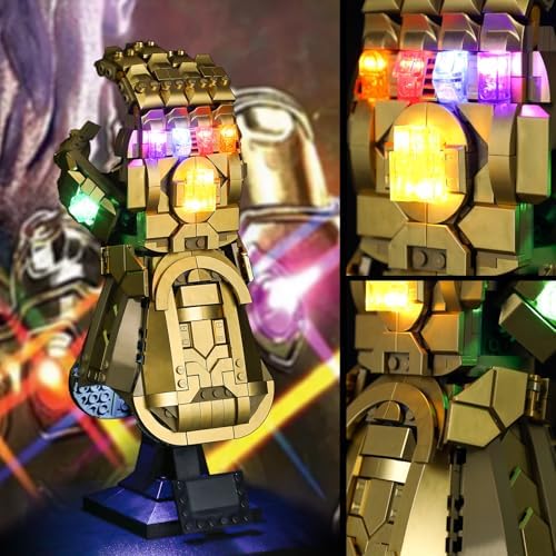 Vaodest LED Light for LEGO 76191 Infinity Gauntlet Display