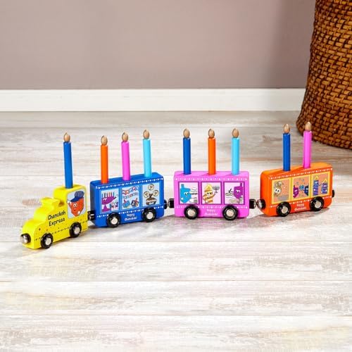 Rite Lite Hanukkah Train Menorah With Wooden Candles 1650 L