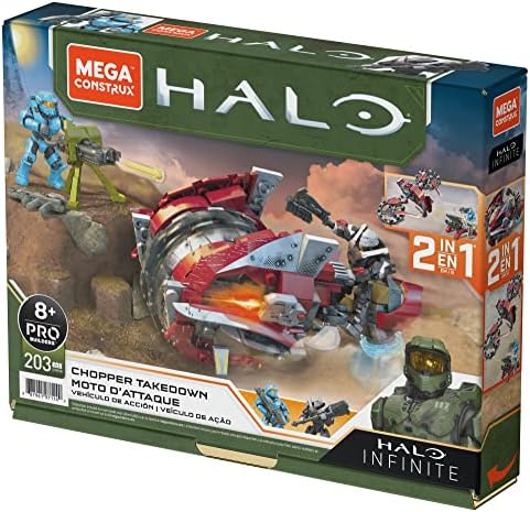 Halo Infinite Chopper Takedown Motorcycle Building Set