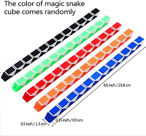 24 Pack Magic Speed Cubes Snake Puzzle Toy