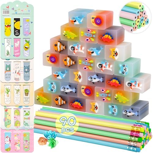 90-Piece Cute Stationery Set for Kids