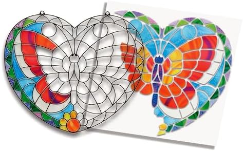 Melissa Doug Butterfly Stained Glass Sticker Kit