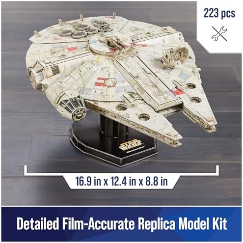 4D Build Star Wars Millennium Falcon 3D Model Kit